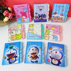 【NO.14】 :A6 (5.5 × 4.1 in) Lock Diary Notebook Cartoon Password