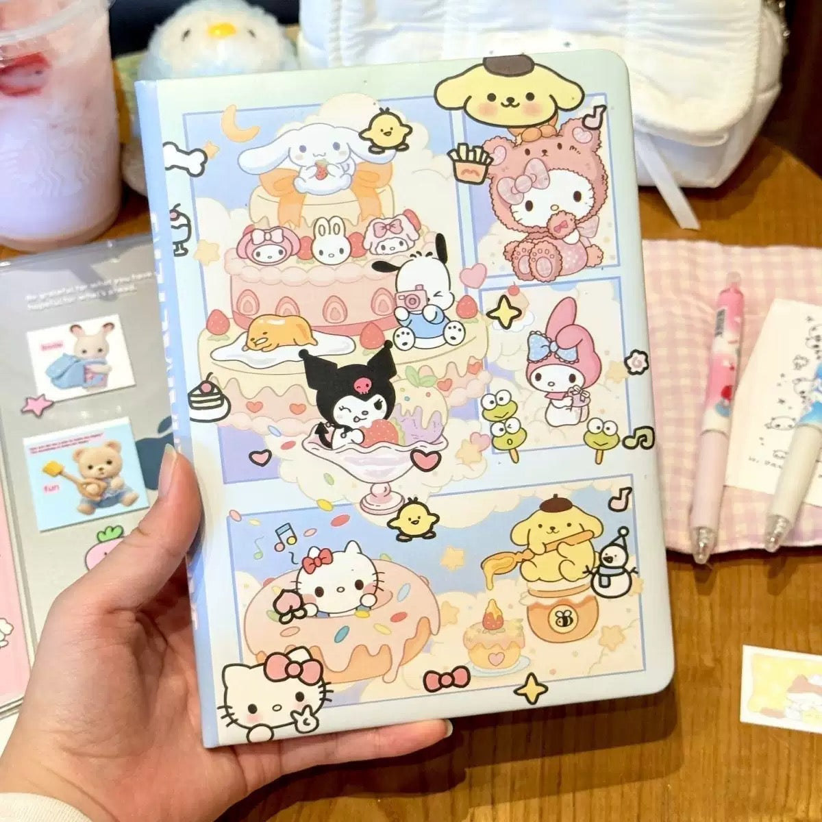 【NO.11】B6 PU Colorful Pages Notebook（4.9 × 6.9 inches）