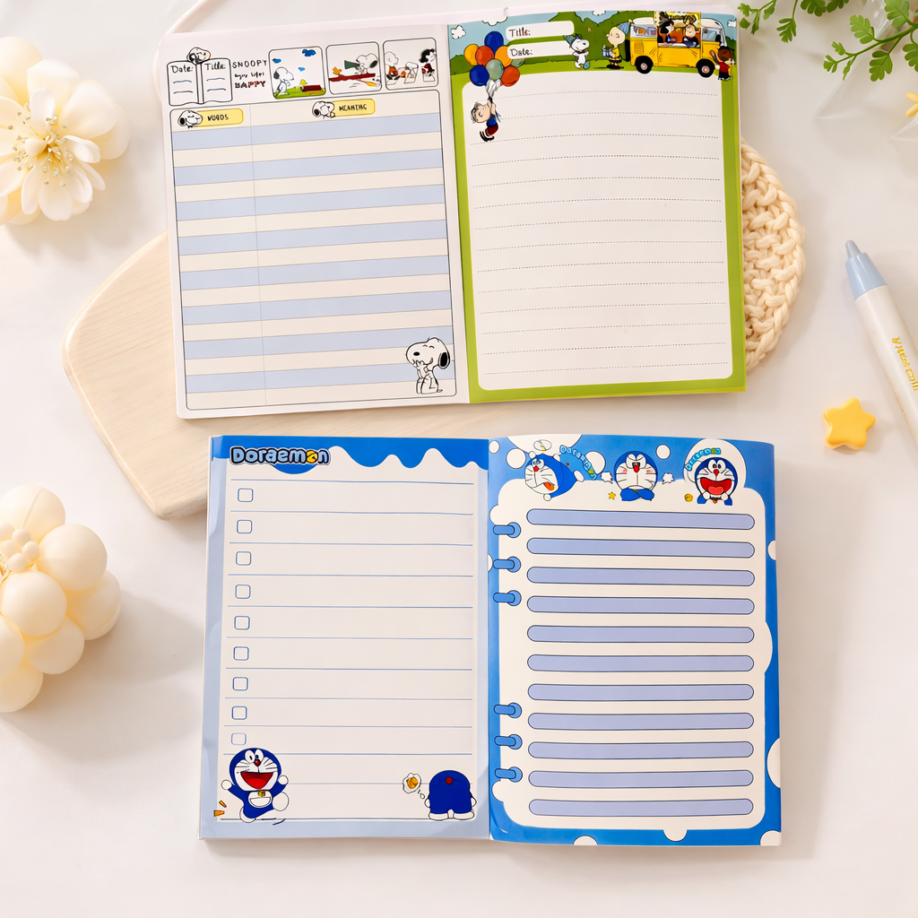 【NO.6】 :A5 Notepad colorful pages (5.8 × 8.3 inches)