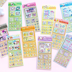 【NO.19】Gold & Silver-Edged DIY Stickers（4.7 × 9.1 in）